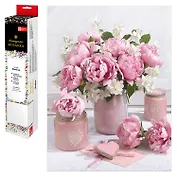 Набор для творчества. Алмазная мозаика "Пионовый букет", 30 х 40 см