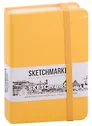 Скетчбук 9*14 80л "Sketchmarker" оранжевый, нелинованн. 140г/м2, слоновая кость, тв.обл.