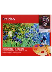 Картина по номерам Art Idea 40*50см. Кувшин с цветами B051