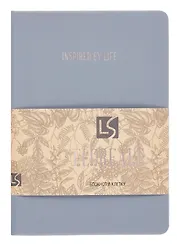 Записная книжка А6+ 136 листов, клетка, "Floreale. Smoky Sky"