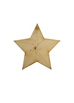 Фигурка для декупажа Звезда-1 с рис. (131129) (95х95мм) (игрушка из дерева) (упаковка)