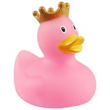 Игрушка для купания LiLaLu Уточка в короне розовая