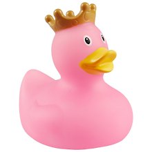 Игрушка для ванной, уточка резиновая FUNNY DUCKS "Уточка в короне розовая" (1926)