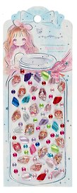 Стразы самоклеящиеся фигурные (микс цветов)
