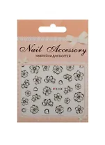 Наклейка декоративная на ногти 1 Цветы 2 70*100 (Nail Accessory) (3+)