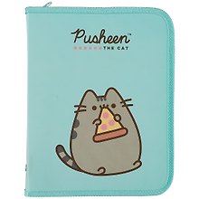Папка для тетрадей «Pusheen» А5, пластик, на молнии с трёх сторон, Academy Style