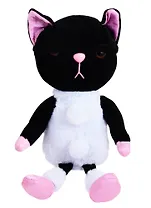 Мягкая игрушка Котик, с помпонами, 23см, в ассортименте