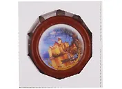 Пластик Фрейм Рамка для фото круглая МДФ d=10см клен