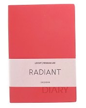 Ежедневник недатированный «Radiant» А5, красный, 152 листа, экокожа, Listoff