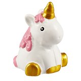 Фигурка Единорог белый с розовой гривой (полистоун) (6 см)