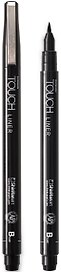 Ручка капиллярная  TOUCH Liner Brush, черный, наконечник кисть, TOUCH
