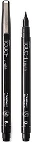 Ручка капиллярная  TOUCH Liner Brush, черный, наконечник кисть, TOUCH