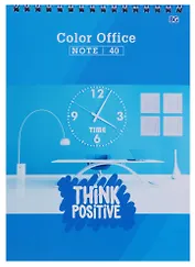 Блокнот А5 40 листов клетка "Color office"