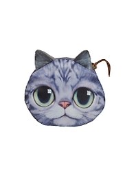Кошелек мягкий Кот большие глаза (11х10) (306755)