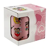 Кружка Love is… Розовый паттерн (керамика) (330мл) (коробка)