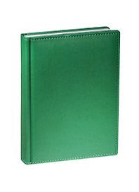 Ежедневник недат. А5 136л "VELVET" зеленый, иск.кожа, ляссе, Bruno Visconti