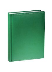Ежедневник недат. А5 136л "VELVET" зеленый, иск.кожа, ляссе, Bruno Visconti