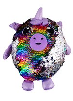 Мягкая игрушка в пайетках Единорог, 25 см