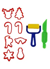 Набор формочек для лепки, Рождество, 10 элементов