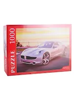 Пазл Серебристое Авто Рыжий кот 1000 элементов КБ1000-7866