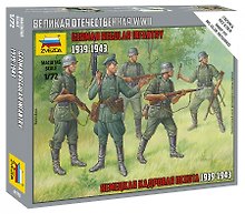 Сборная модель  Немецкая кадровая пехота 1939-1943, 6178, ЗВЕЗДА