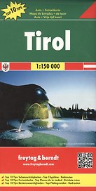 Tyrol. Road + Leisure map = Тироль. Дорожная карта + карта достопримечательностей. 1:150 000