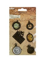 Металлические шармы подвески Винтаж (7640) (6шт) (Рукоделие) (упаковка)