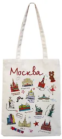 Сумка Москва Пиктограммы (текстиль) (106-2-19P)