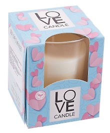 Свеча ароматическая в стакане Love candle Azul (120г) (коробка)