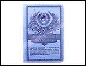 Обложка для паспорта " Сберкнижка" 13,7*9,6см 445950, шт