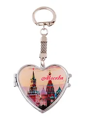 ГС Брелок c зеркалом Москва вид 3 (металл полимерная смола)