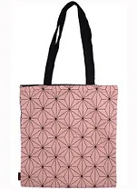 Сумка-шоппер Аниме Паттерн розовый (цветная) (текстиль) (40х32)