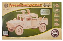Сборная модель «Военный внедорожник», Wooden Toys (P063)