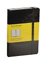 Записная книжка А6, 96 листов в клетку "Classic Pocket", черная, жесткая обложка, резинка, Moleskine