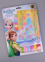 Набор для творчества, Оригами, Чудо-творчество, Disney/Дисней Frozen™ Аппликация из песка Эльза и Анна, 21*30см, в ассортименте