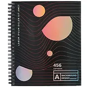 Тетрадь в клетку Listoff, "Сияние", 96 листов, в ассортименте