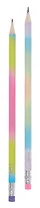 Карандаш чернографитный "Rainbow" с ластиком, в ассортименте, Yoi