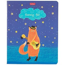 Тетрадь общая «Funny fox», 48 листов в клетку, A5, в ассортименте - Hatber