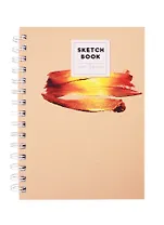 Скетчбук А5 60л "On and on 7" белый офсет, 120г/м2, обложка Soft Touch, широкая евроспираль