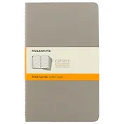 Набор книг для записей Moleskin Cahier Journal Large, 3 штуки, линейка, мягкая обложка, 40 листов, А5