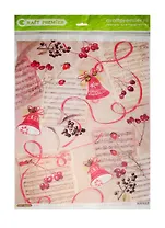 Рисовая бумага для декупажа Craft Premier Зимние ягоды (CР09309) (А3) (25г/м) (упаковка)