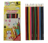 Набор 12 цветных карандашей Котэ (116783) (Сима-ленд)