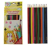 Набор 12 цветных карандашей Котэ (116783) (Сима-ленд)