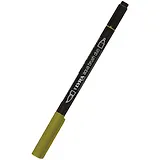 Фломастер Aqua Brush Duo двухсторонний, 2мм. Травяной зеленый