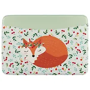 Чехол для карточек горизонтальный Спящая лиса с вишенками (ДКГ2018-17)