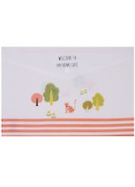 Папка-конверт А4 на кнопке "Welcome to my home cafe"