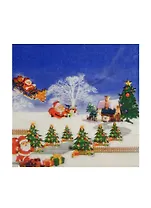 Салфетки 2-хслойные Дед мороз с елками (013) (11091704) (упаковка)