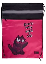 Мешок для сменной обуви "КРЭЙЗИ КОТ"36*48см