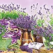 Салфетки Maki бум. сервировочные Вереск (SLOG015302) (33х33) (20шт) (3сл)