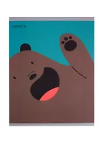 Тетрадь в клетку Unnika, "Привет от мишки", 48 листов, в ассортименте